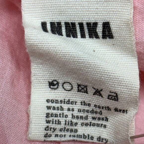 Innika Choo Schiffli Frill Mini Dress 3 US Size 12 Pink Eyelet Lace - Picture 11 of 12